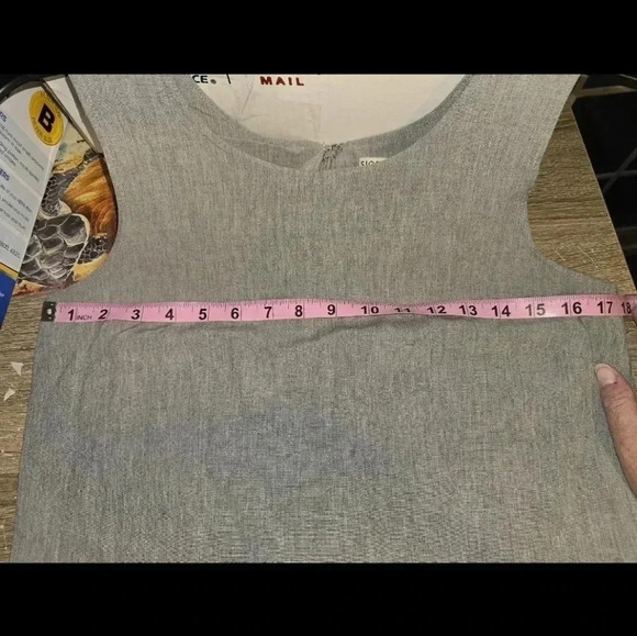 Sigrid Olsen for J. Jill Vintage Lagenlook Linen Blend Tank Shift Dress 8 or M - Picture 5 of 6